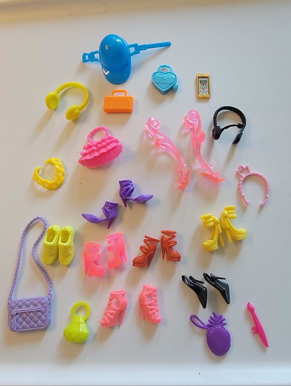 Barbie Doll Shoes & Accessories Mega Lot - 25+ Pieces